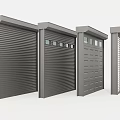 Gray Metal Doors With Various Designs Including Roll Up Panel And Grille Styles