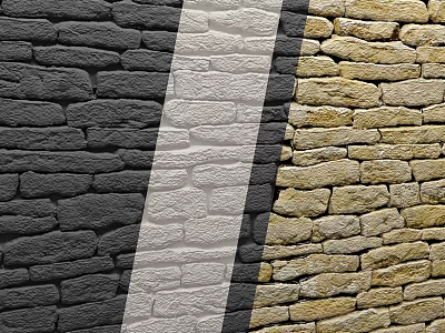 Varied Natural Stone Wall Textures With Black White And Beige Patterns For Design Projects 3d model