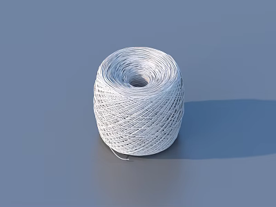 White Thread Spool As Useful Daily Life Supply For Sewing And Crafts 3d model