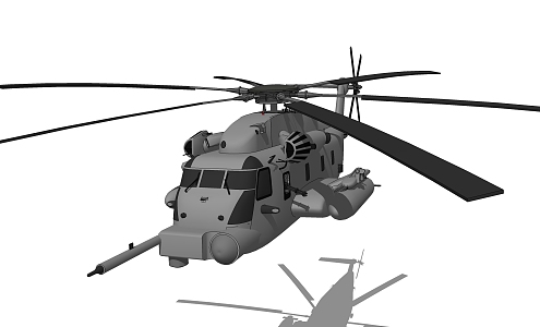 Modern Helicopter 3d model