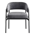 Modern Minimalist Accent Chair With Upholstered Fabric Seat Metal Frame And Multiple Color Options