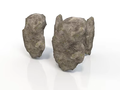 Realistic style large rock rock stone boulder mountain stone landform natural landscape stone geological gravel mineral rock block rock block 3d model