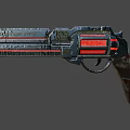 PATRIOT XRB1 Sleek Futuristic Handgun with Black Red Design Detailed Grip and Tech Inspired Features