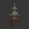 Traditional Architecture with Red Walls White Roofs Domes and Towers Structure
