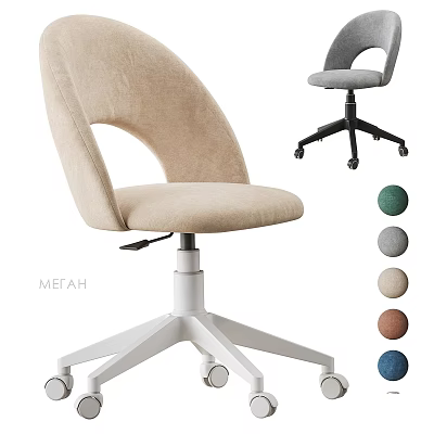 Ergonomic Desk And Chair Set With Adjustable Height And Multiple Color Options 3d model