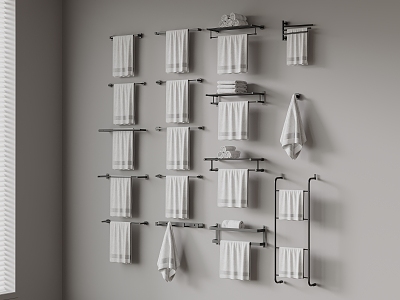 Towel rack 3d model