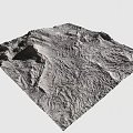 Rugged Natural Mountain Terrain With Visible Rock Textures And Undulating Surface Features