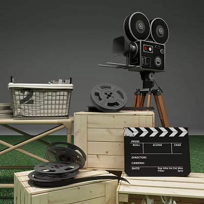 Modern Film Camping Film Roll 3d model