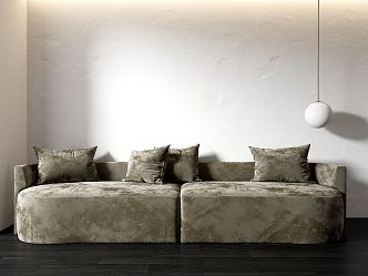 Modern double sofa 3d model