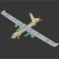 Advanced Long Range Unmanned Aerial Vehicle With Fixed Wings And Surveillance Payloads