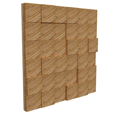Modern background wall solid wood background wall 3d model