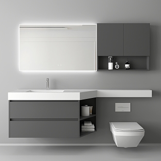 Bathroom Cabinet Bathroom Cabinet Washstand 3d model