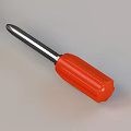 Durable Red Handle Screwdriver With Silver Metal Shaft Hand Tool For Home Repair