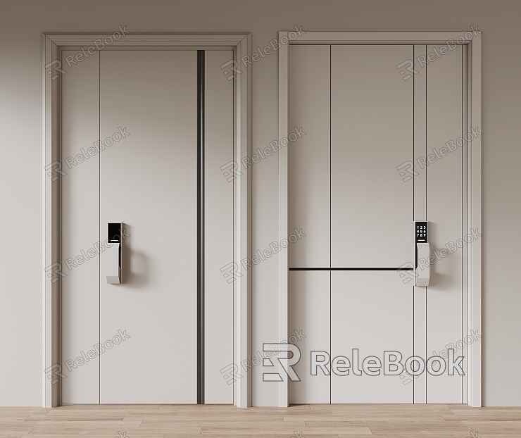 Modern entry door security door model