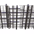 Industrial Piping System With Structural Metal Framework And Organized Pipe Arrangement