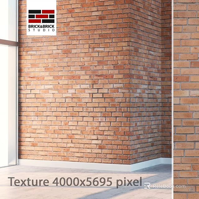 Traditional Red Brick Wall Structure For Interior Decor And Building Projects 3d model 