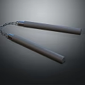 Metal Nunchucks Traditional Martial Arts Weapon With Chain And Handles