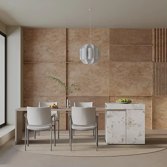 Modern dining table 3d model