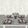 Modern Tableware 3d model