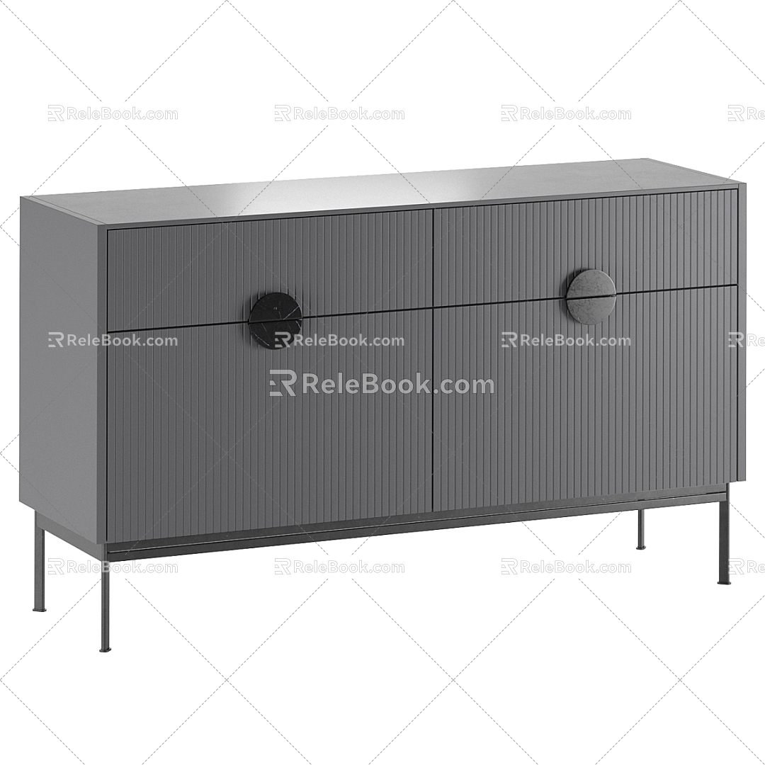 Modern chest of drawers 3d model