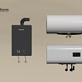 Poliform Daily Use Electrical Appliances Featuring Wall Mounted Gas And Storage Water Heaters