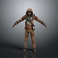 Gas Mask Science Fiction Gas Mask Gas Mask Respirator Breathing Mask Biochemical Mask Science Fiction Mask 3d model