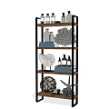 Multi tiered Bathroom Accessories Storage Shelf with Toiletries Bottles and Decorative Ornaments