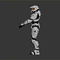 Futuristic Sci Fi Armored Suit Design With White Black Armor Helmet And Visor