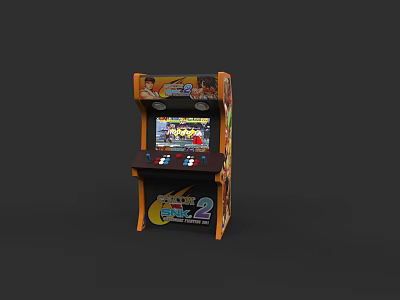 Arcade Entertainment Machine With Colorful Design Classic Game Controls And Retro Gaming Experience 3d model