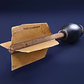 grenade torpedo howitzer projectile missile weapon 3d model