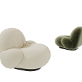 Modern Single Sofa Chair Leisure Chair 3d model