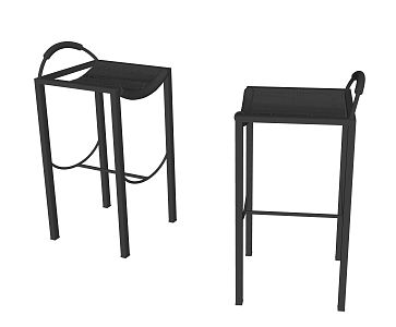 Modern Bar Chair 3d model