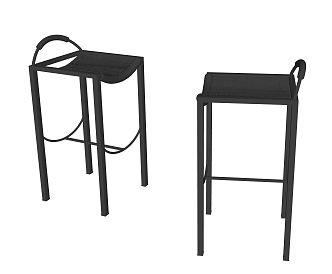 Modern Bar Chair 3d model