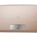 Sleek Golden Water Heater With Digital Display Panel And Temperature Control