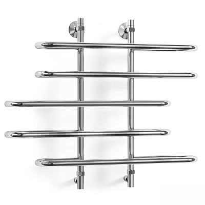 Stainless Steel Wall Mounted Towel Rack for Bathroom Accessories with Multiple Bars Modern Design 3d model