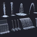 Decorative Garden Fountain Features With Various Water Spray Designs And Styles