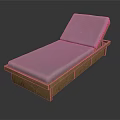 Comfortable Outdoor Lounge Chair With Wooden Frame And Soft Gray Cushion For Relaxation