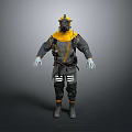 Tactical Combat Weapon With Protective Suit Helmet And Military Gear