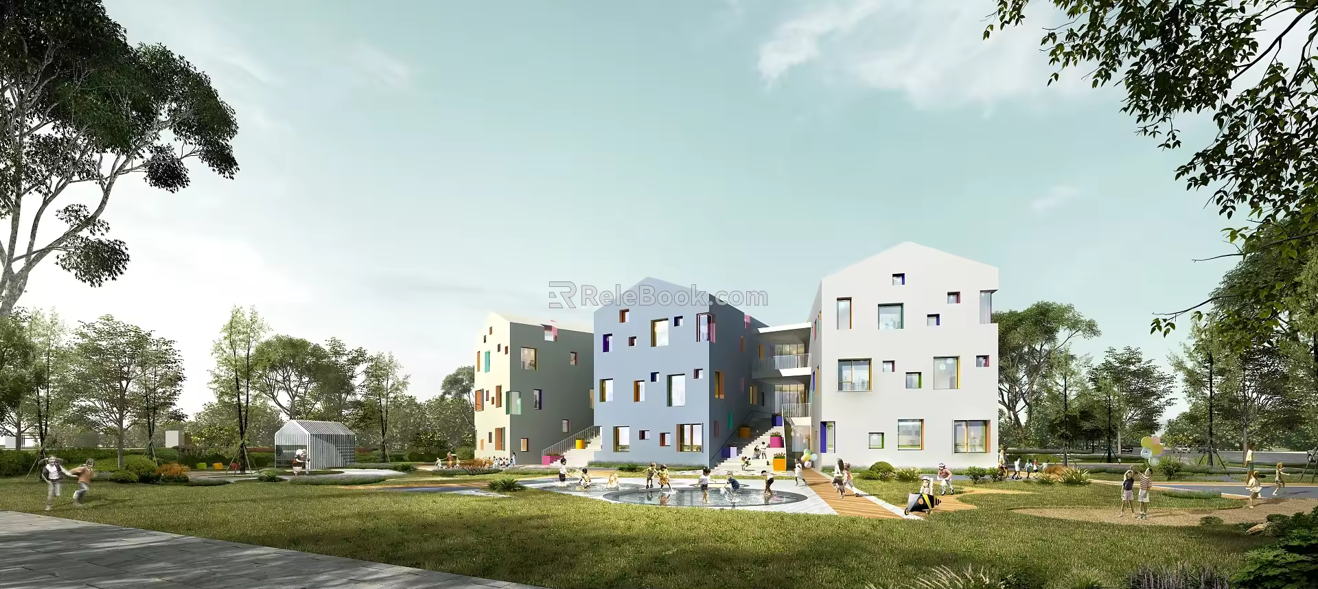 Kindergarten SU model 3d model