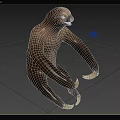 two-toed sloth two-toed sloth biological animal 3d model