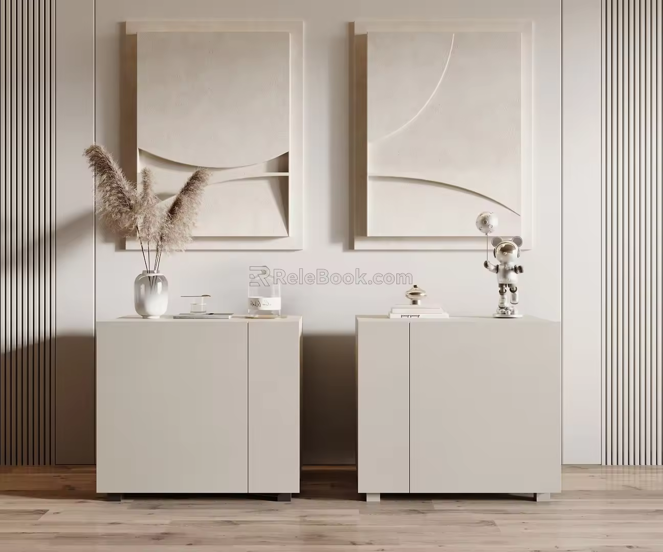 Modern bedside table 3d model
