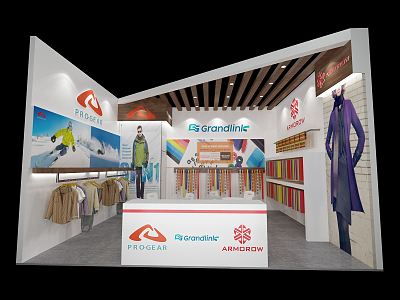 Modern Exhibition Booth 3d model