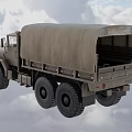 Military Armored Tank With Camo Exterior Tracks And Turret Against Cloudy Sky