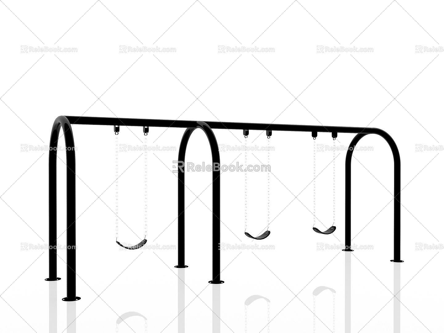 Children's Swing Outdoor Swing Venue Swing Swing Swing Rack 3d model