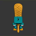 platypus red-tailed platypus leopard platypus 3d model