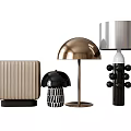 Table lamp reading lamp decorative lamp metal lamp 3d model