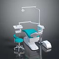 Modern Professional Dental Equipment Including Treatment Chair Light Instrument Tray And Assistant Chair