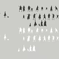 Abstract character material sister island character material 3d model