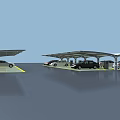 Outdoor Carport Parking Shelter With Covered Spaces For Multiple Cars
