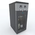 Commercial Refrigerator Freezer With Transparent Glass Door And Dual Temperature Controls